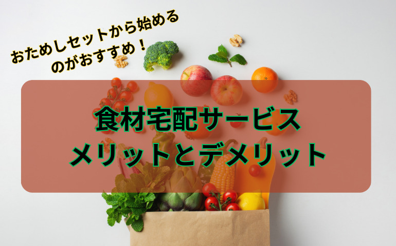 ワンオペママは利用すべき？！食材宅配サービスのメリットとデメリット｜おためしセットも紹介